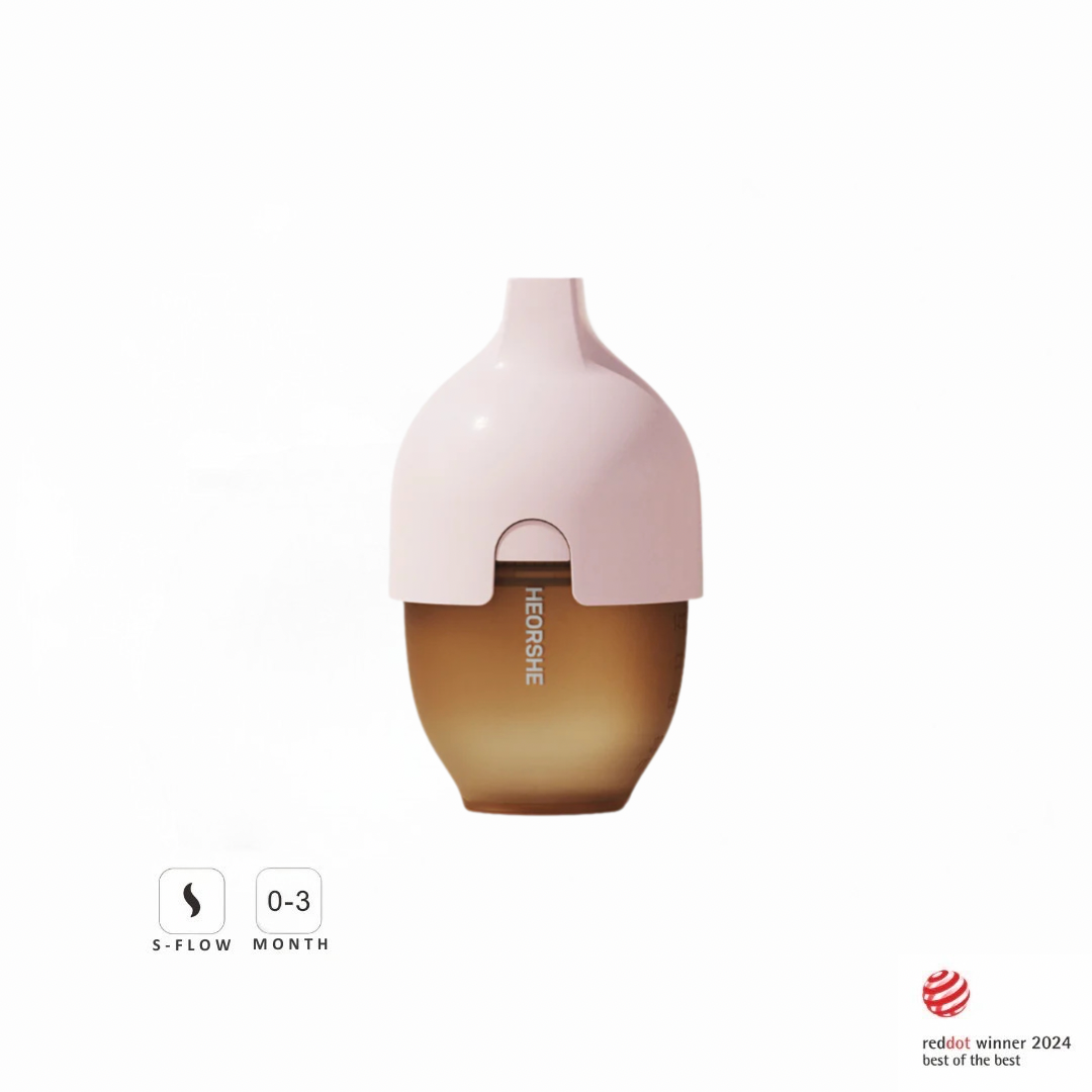 Ultra Wide Neck Baby Bottle 160ml (Pink)