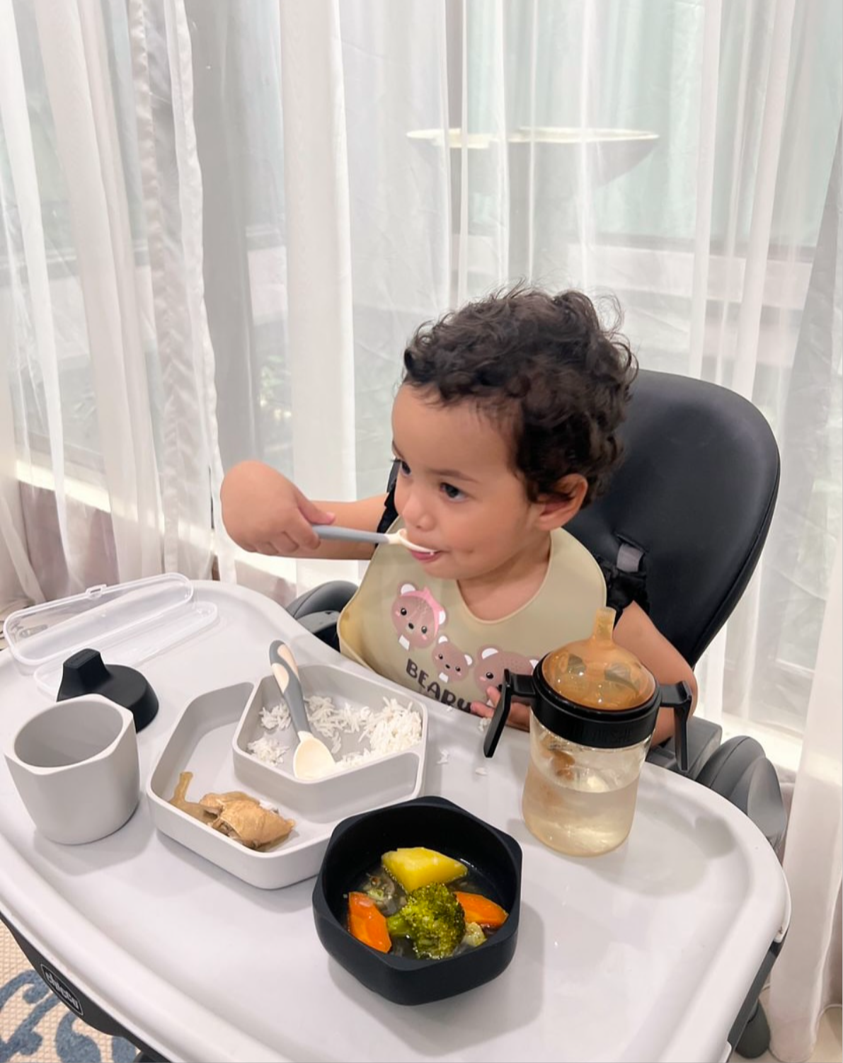 Toddler Feeding Set (Gray)