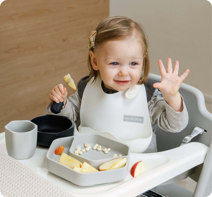Toddler Feeding Set (Gray)