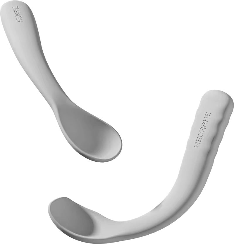 Baby Feeding Spoon Set (Gray)