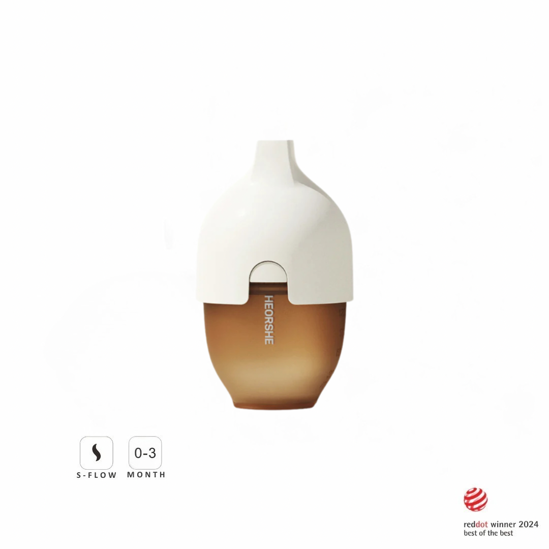 Ultra Wide Neck Baby Bottle 160ml (White)
