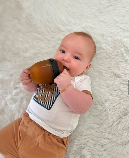 Ultra Wide Neck Baby Bottle 160ml (Schwarz)