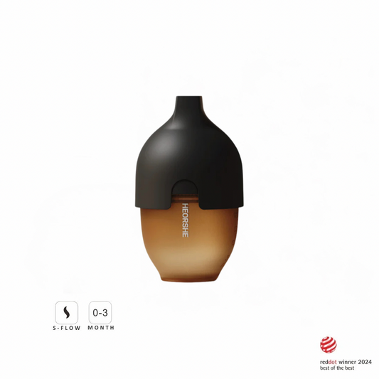 Ultra Wide Neck Baby Bottle 160ml (Black)