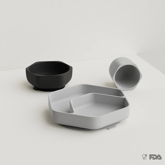 Toddler Feeding Set (Gray)