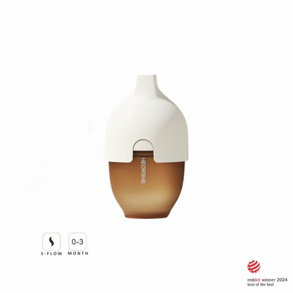Ultra Wide Neck Baby Bottle 160ml (White)