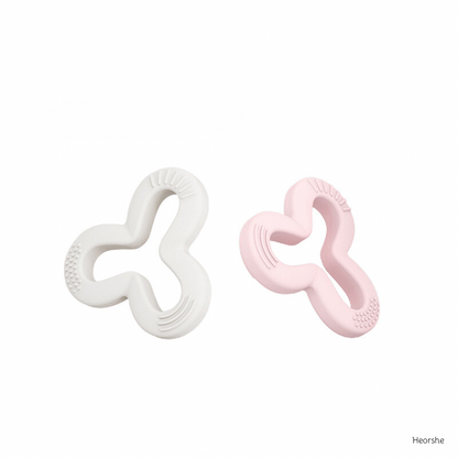 Shamrock Teething Ring Set