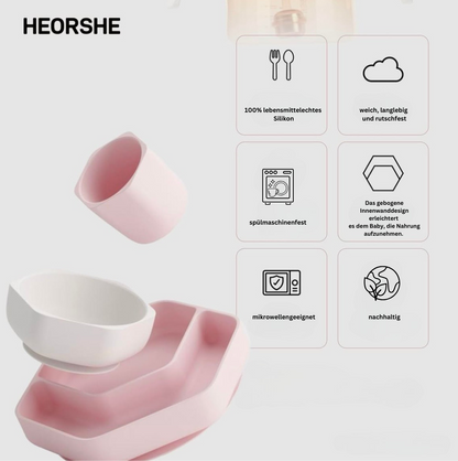 Toddler feeding set (pink)
