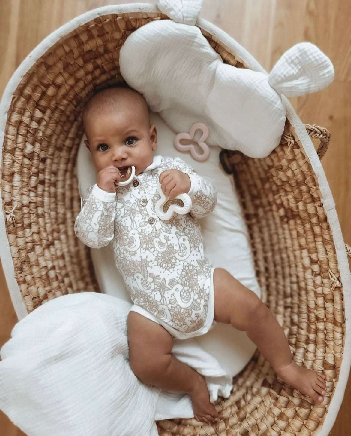Shamrock Teething Ring Set